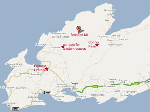 Map: The Dingle Peninsula | Dickinson College Commentaries